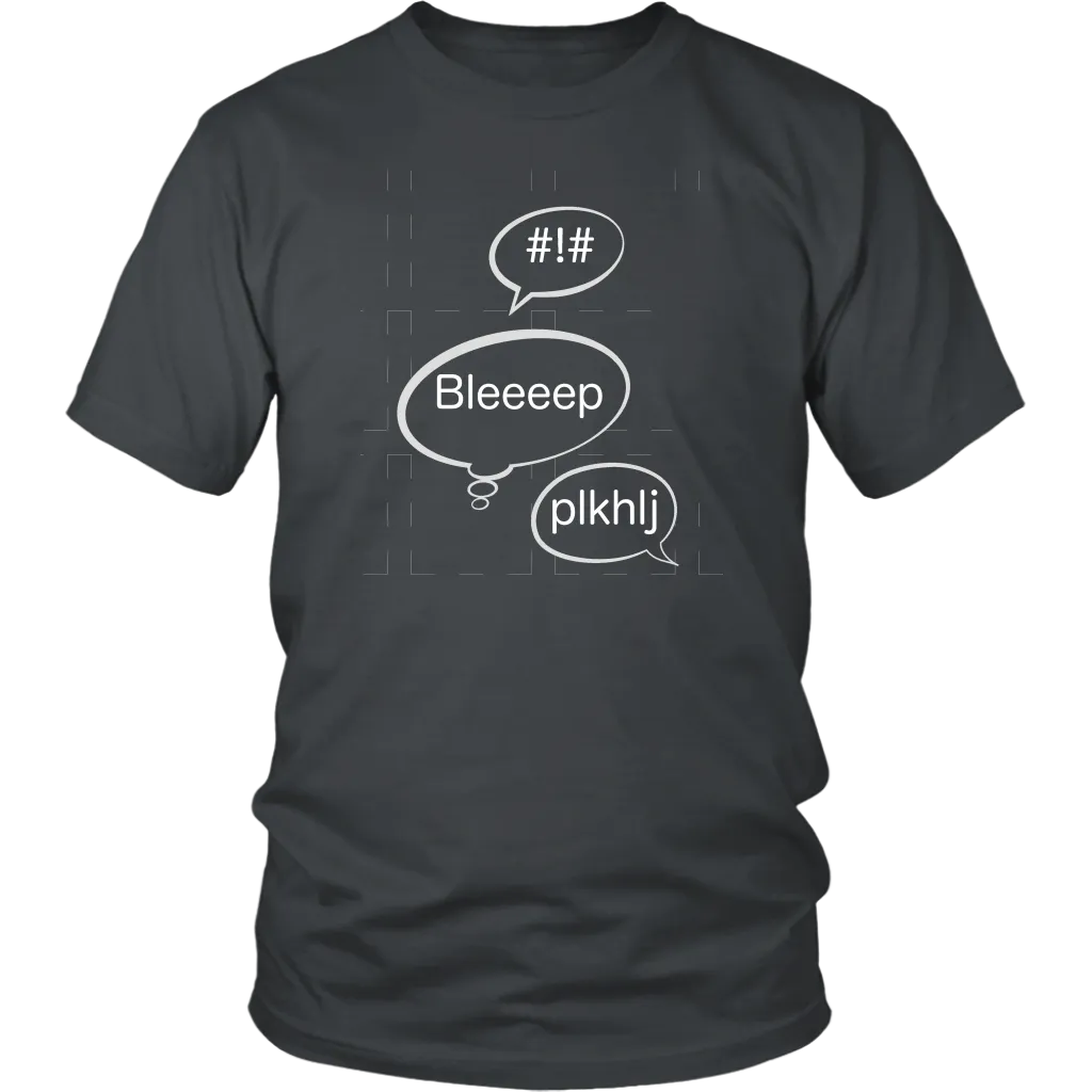 Speech Bubble T-shirst #! Bleep Gift Tee