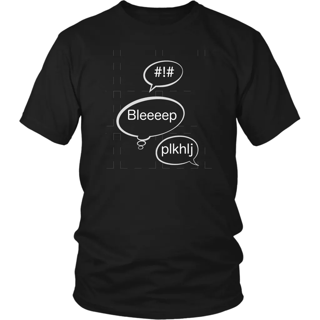 Speech Bubble T-shirst #! Bleep Gift Tee