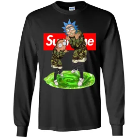 Supreme Rick And Morty Best T-shirt Men Long Sleeve Shirt