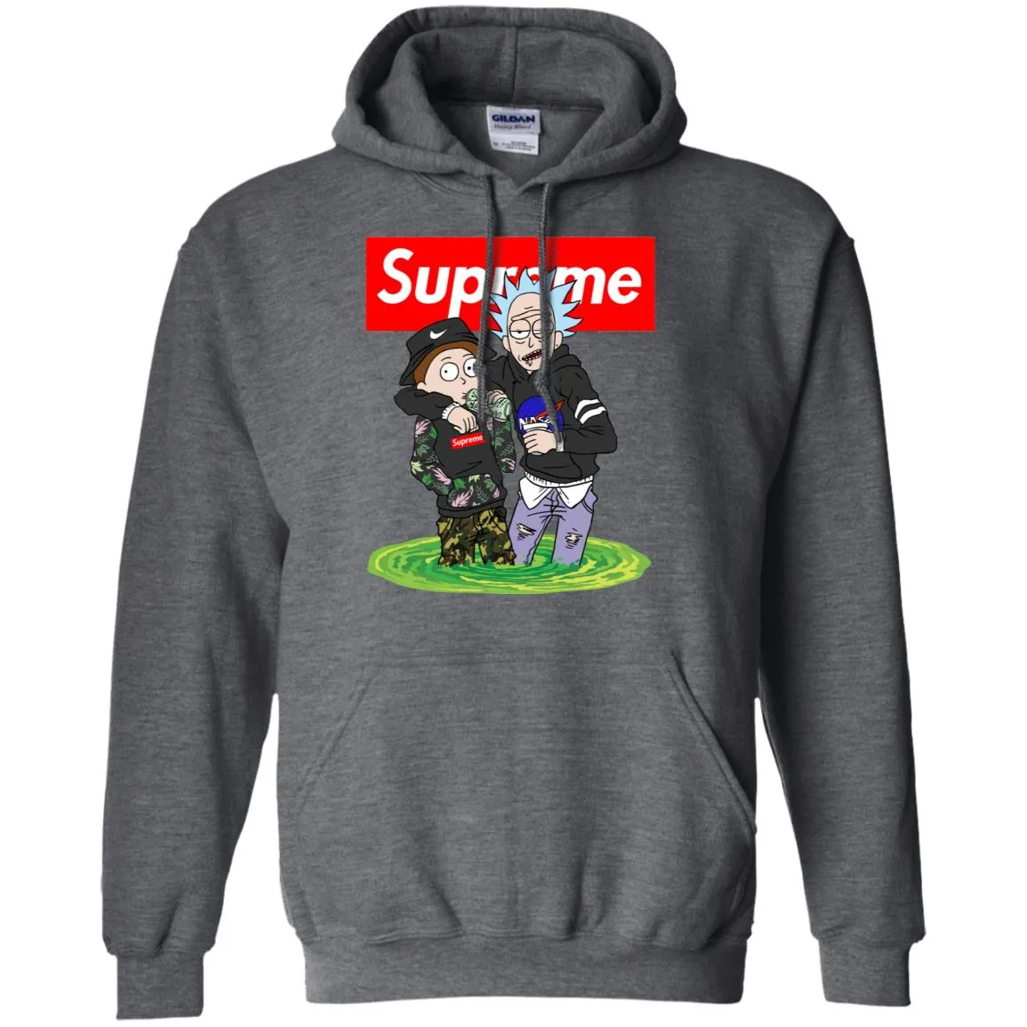 Supreme Rick And Morty T-shirt Pullover Hoodie Sweatshirt