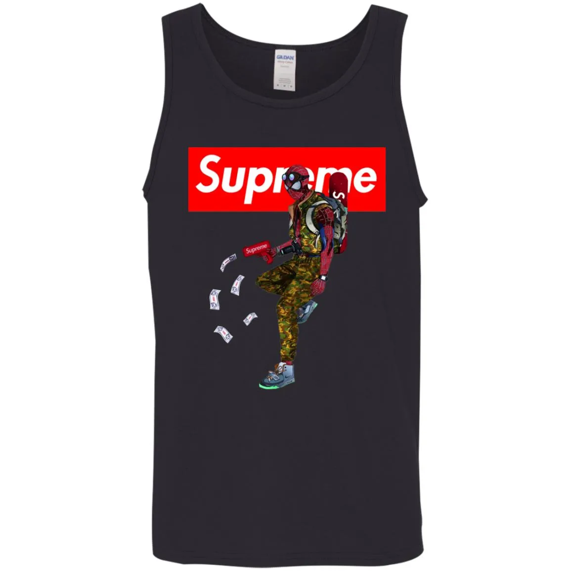 Supreme Spider Man Best T-shirt Men Cotton Tank