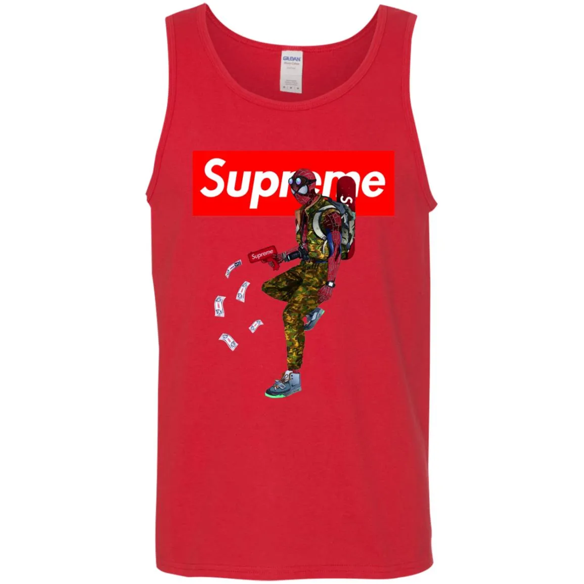 Supreme Spider Man Best T-shirt Men Cotton Tank