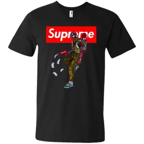 Supreme Spider Man Best T-shirt Men V-Neck T-Shirt