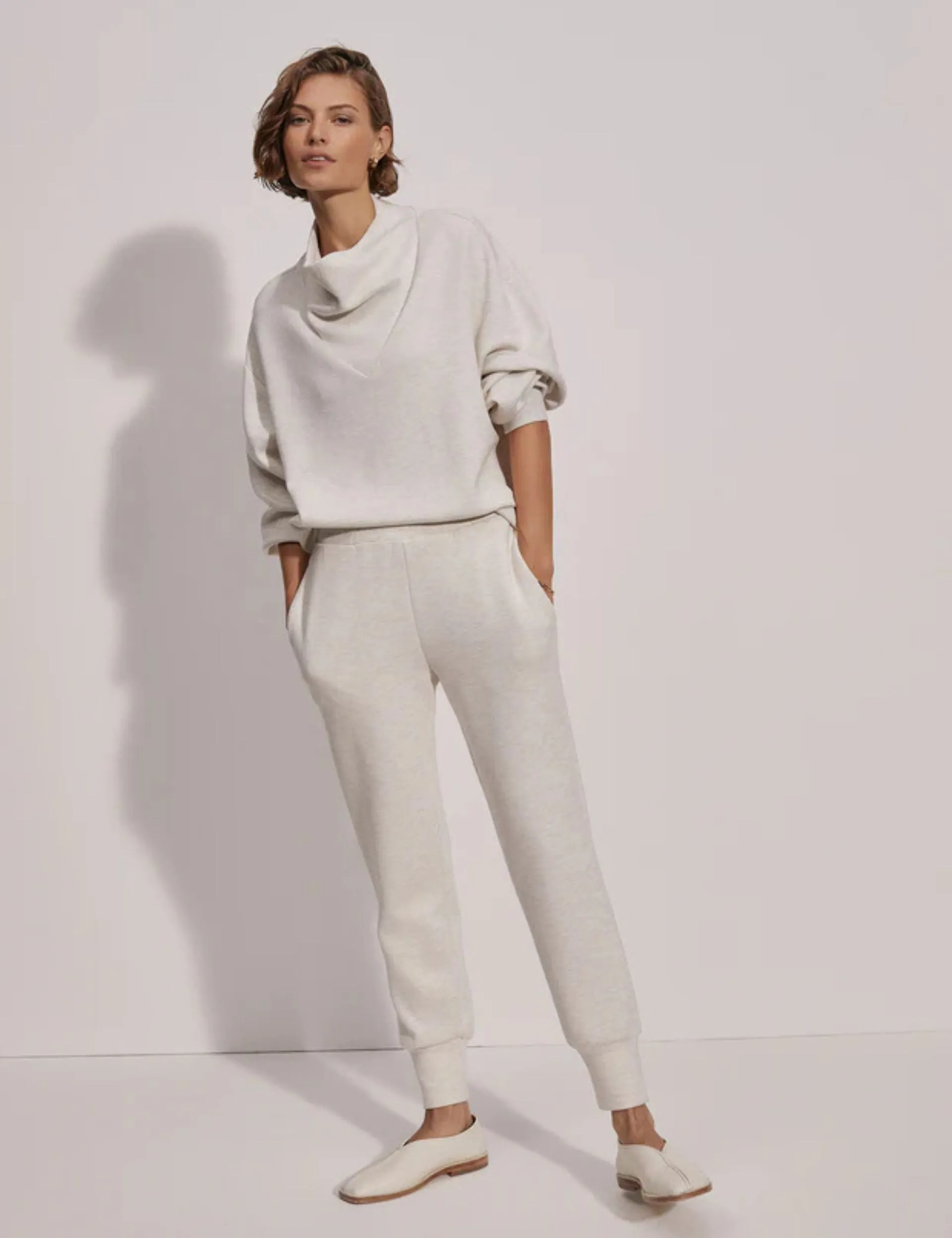 The Slim Cuff Pant 25 Ivory Marl