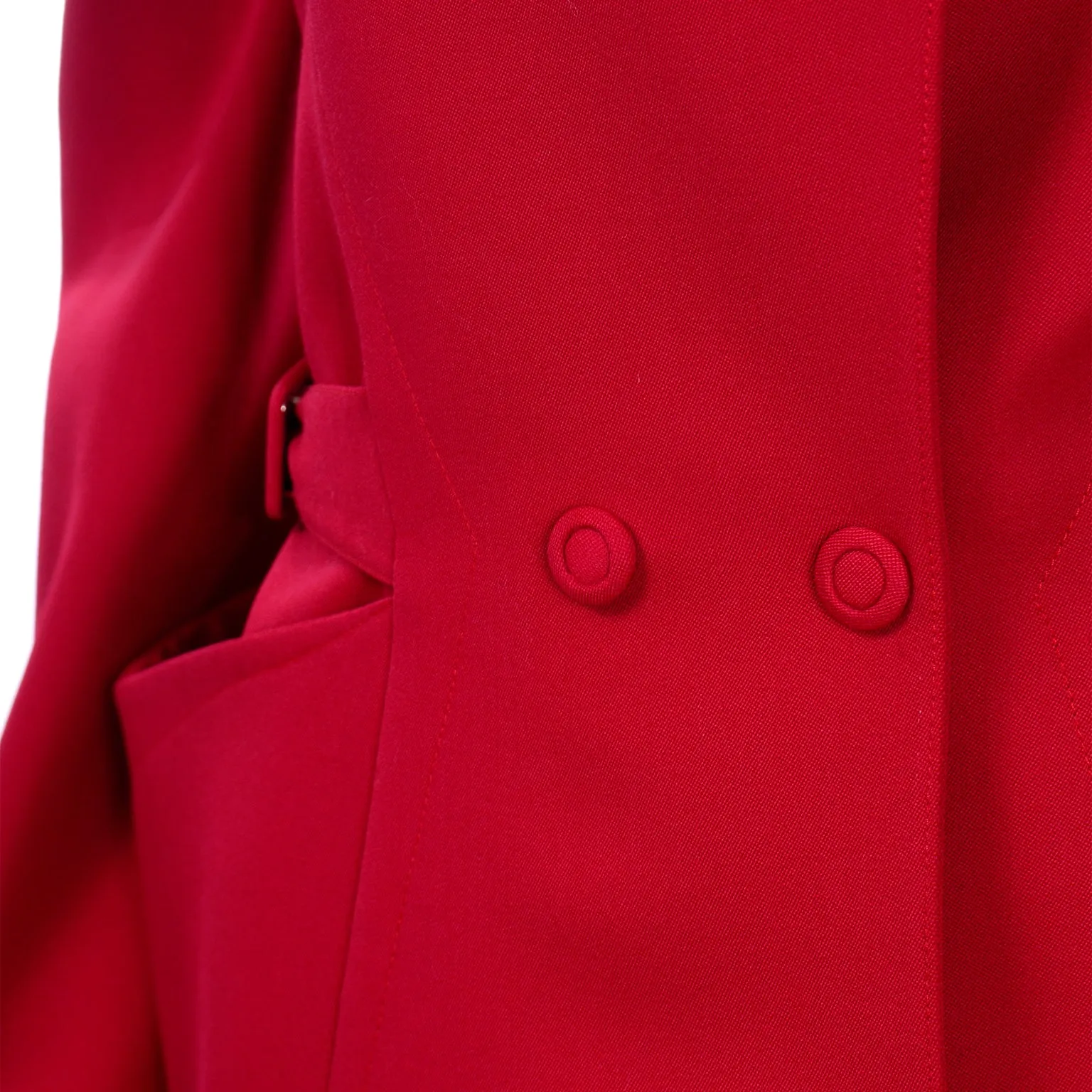 Thierry Mugler Paris Vintage Red Skirt and Jacket Suit