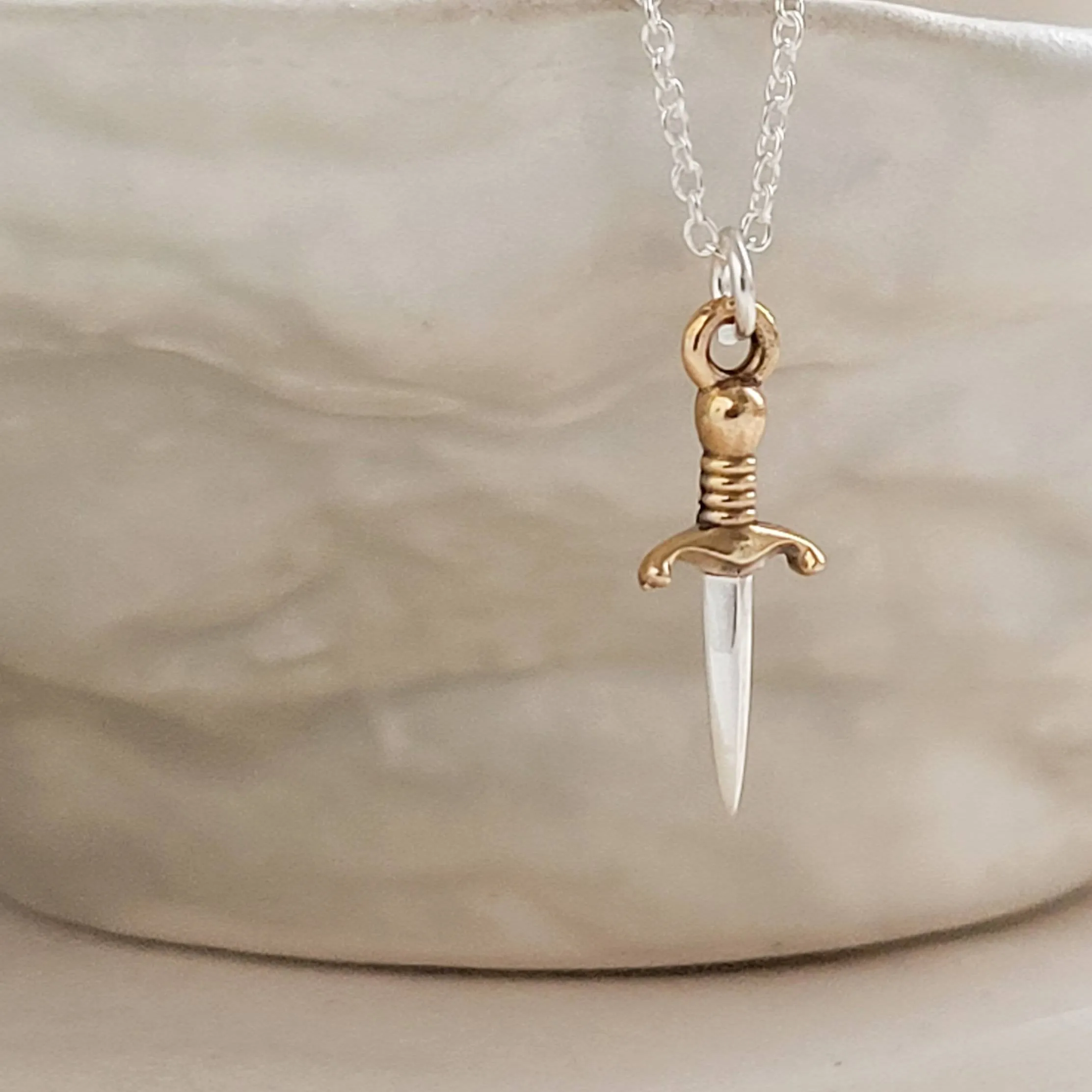 Tiny Dagger Necklace