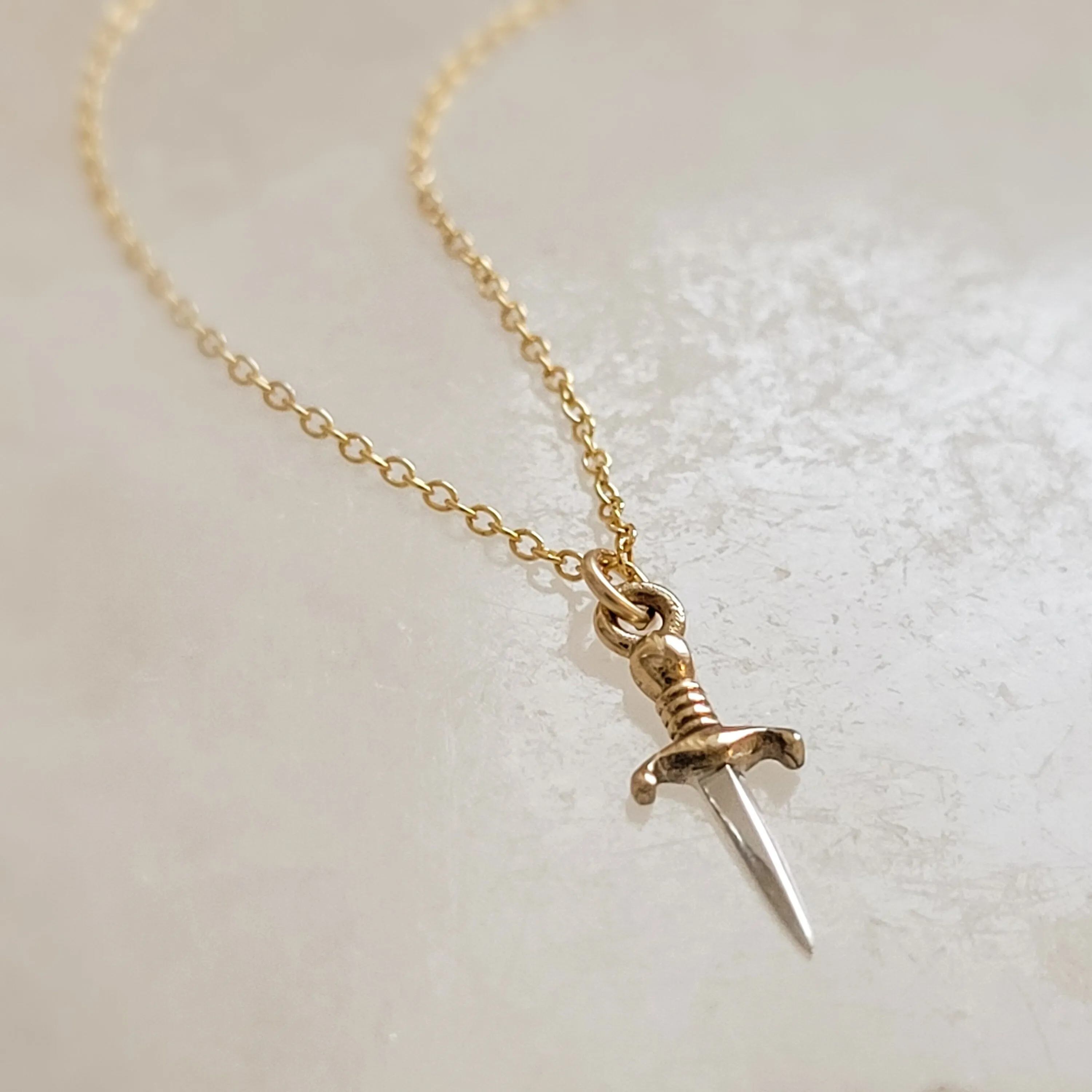 Tiny Dagger Necklace