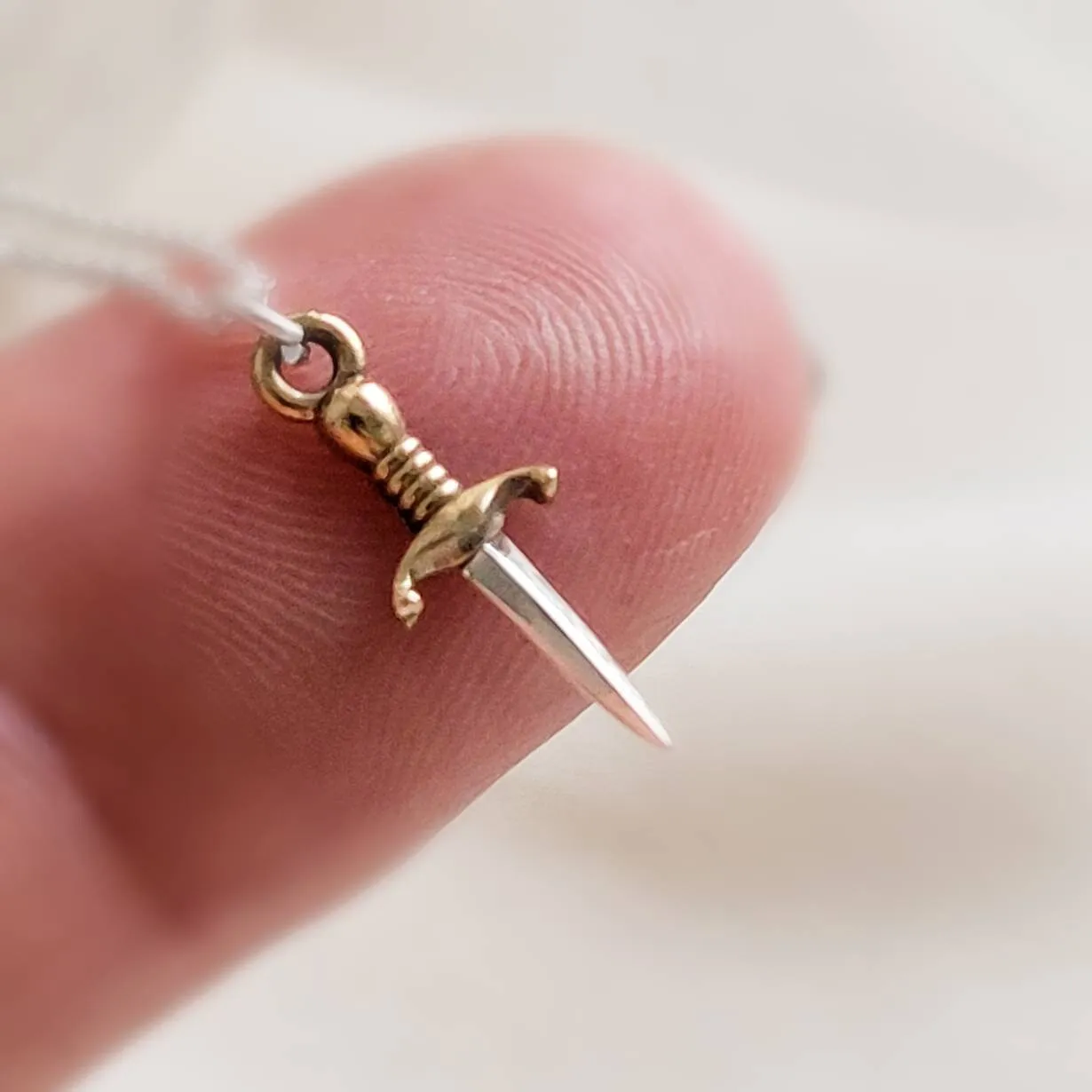 Tiny Dagger Necklace