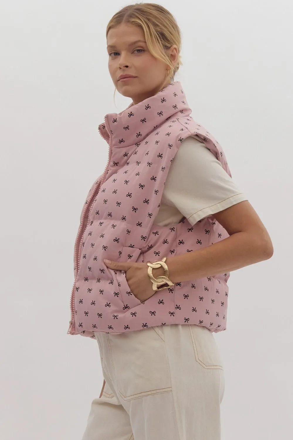 Tiny Little Bows Puffer Vest