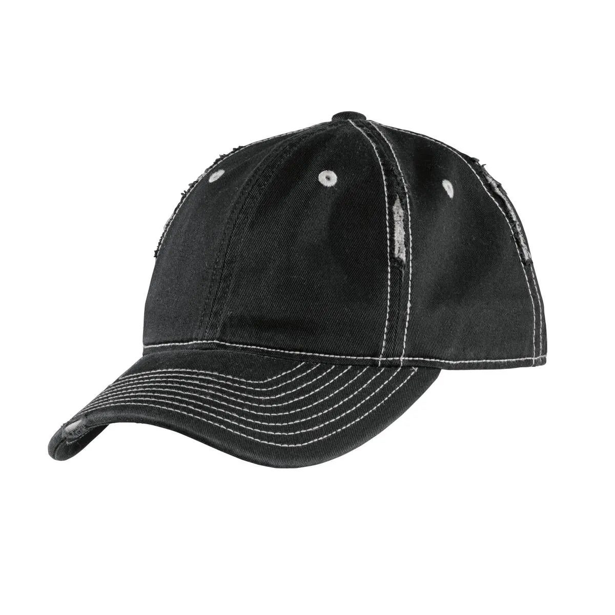 Top Headwear Rip and Distressed Cap