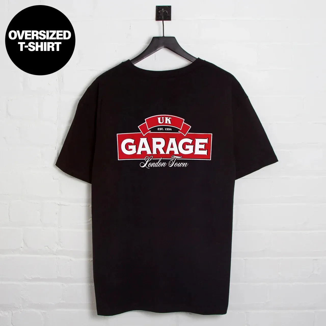 UK Garage Back Print - Tshirt - Black