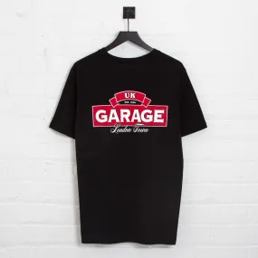 UK Garage Back Print - Tshirt - Black