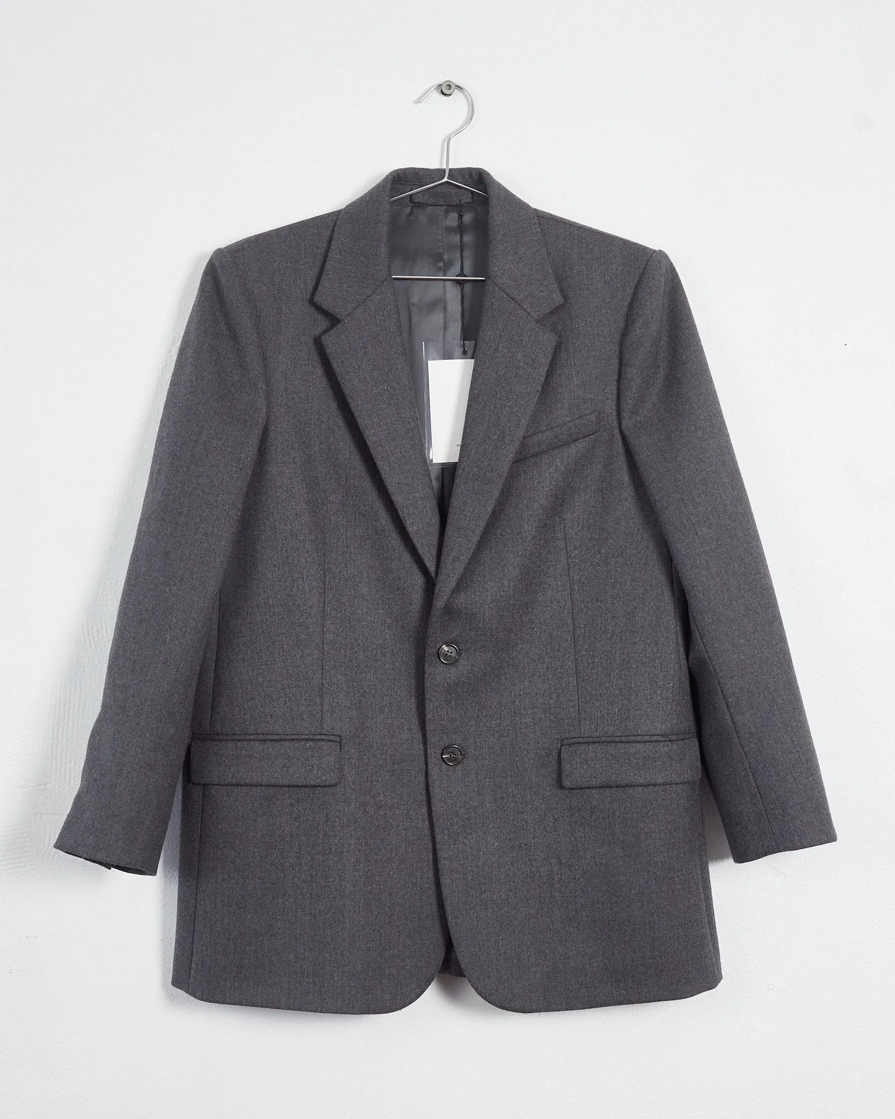 Wardrobe.nyc 'single breasted' blazer, grey, 12