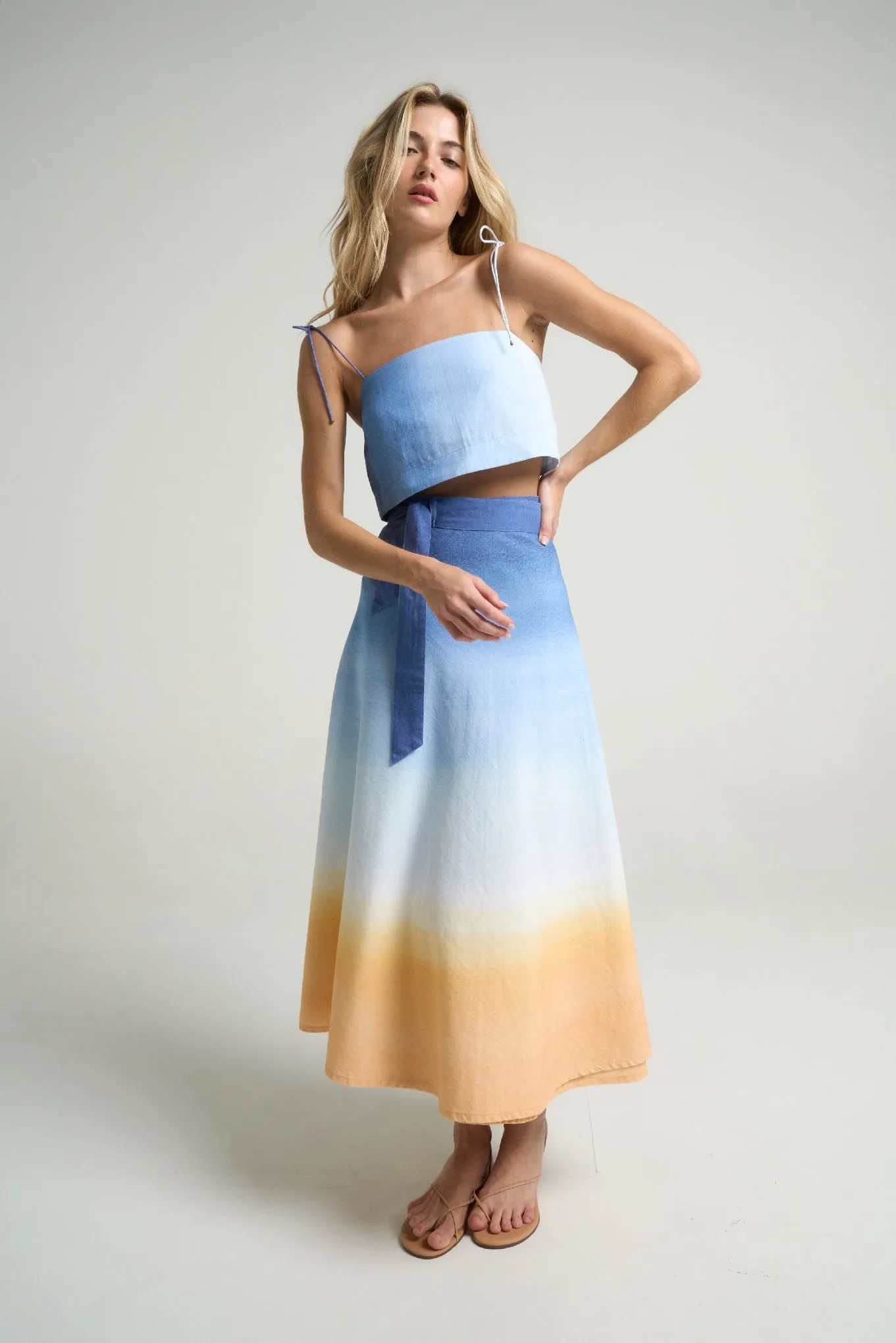 Wrap Circle Skirt Sunrise