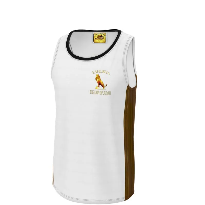 Yahusha-The Lion of Judah 01 Voltage Men's Designer Flowy Sleeveless T-shirt